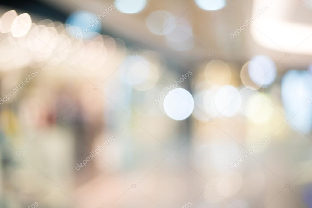 Background of blurred shopping mall