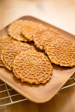 Ev yapımı Pizzelle kurabiye