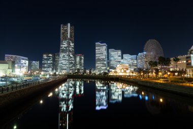 Yokohama manzarası, gece