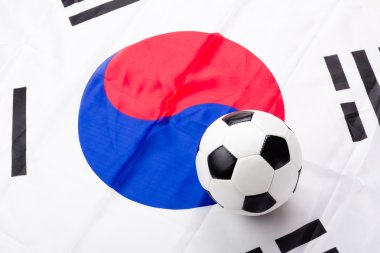 Güney Kore Cumhuriyeti kumaş bayrak ve topu