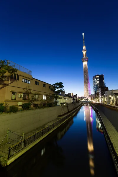 Město Tokio Noci Japonsku — Stock fotografie