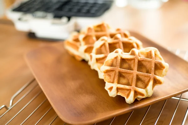 Sweet homemade waffles — Stock Photo, Image