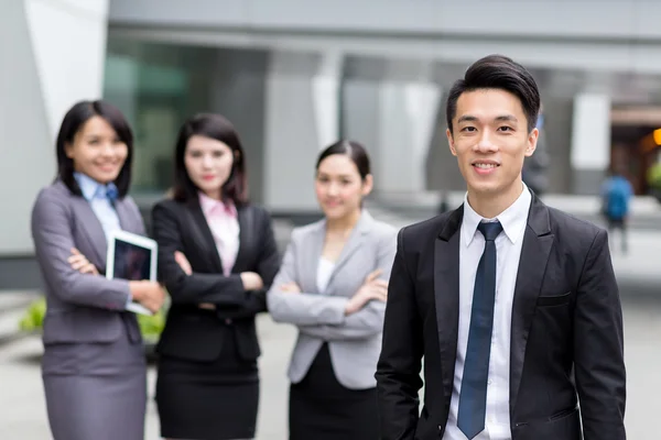 Grupa azjatycki biznes młodych ludzi — Zdjęcie stockowe
