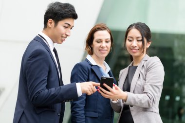 Grup çok etnik iş adamları