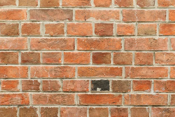 Oude rode bakstenen muur — Stockfoto