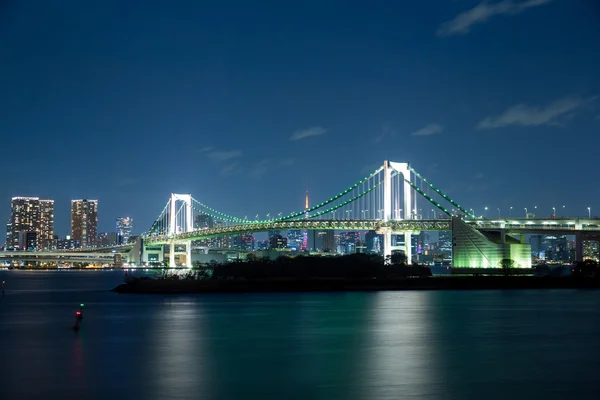 Tokyo skyline in de nacht — Stockfoto