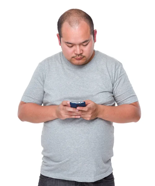 Man use of mobile phone — Stock Photo, Image