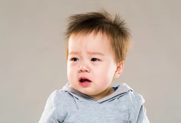 Asiatiska baby gråter — Stockfoto