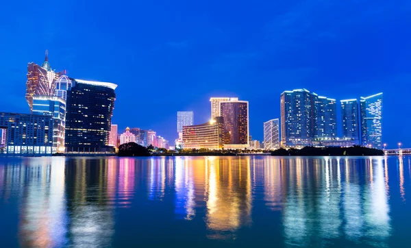 Macau staden på natten — Stockfoto