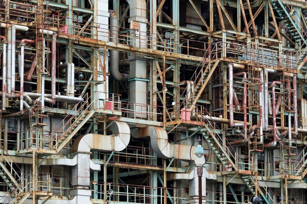 Construcción de oleoductos de refinería — Foto de Stock