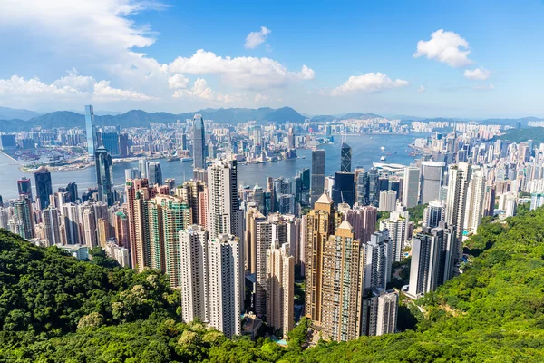 Paisaje urbano escénico de Hong Kong —  Fotos de Stock