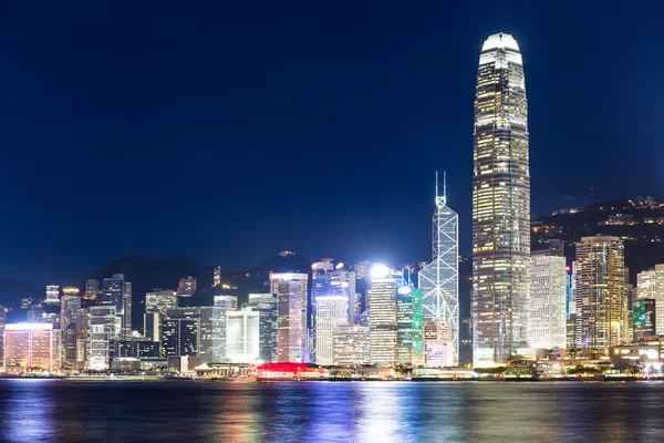 Hong kong ciudad por la noche — Foto de Stock