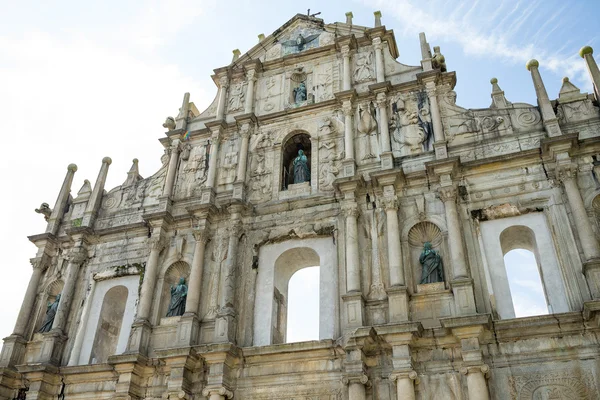 Ruinen der St.Paul Kirche in Macau-Stadt — Stockfoto