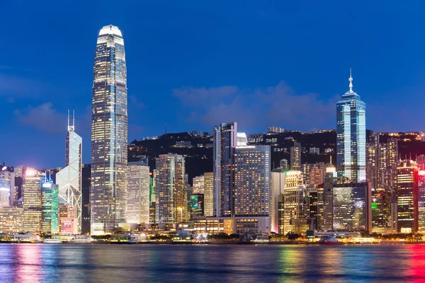 Hong Kong à noite — Fotografia de Stock