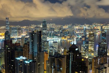 Geceleyin Hong Kong Şehri