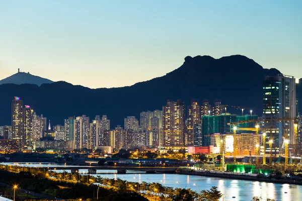 Hong kong ciudad por la noche —  Fotos de Stock