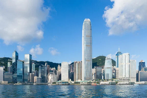 Panoramico paesaggio urbano di Hong Kong — Foto Stock