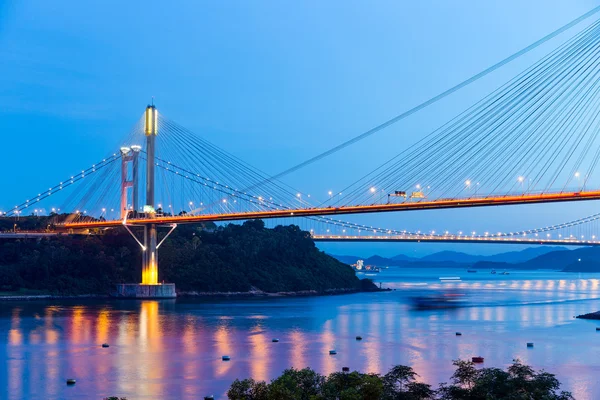 Puente colgante en Hong Kong — Foto de Stock