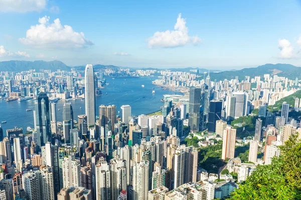 Landschaftlich reizvolles Hongkong-Stadtbild — Stockfoto