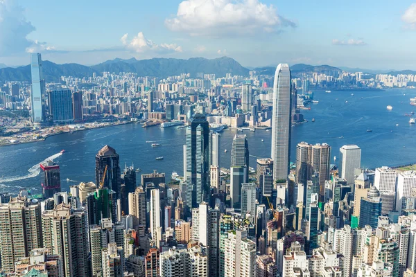 Мальовничий міський пейзаж Гонконг — стокове фото