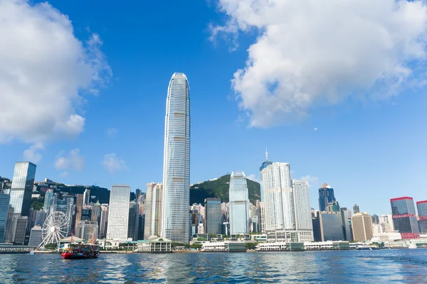 Panoramico paesaggio urbano di Hong Kong — Foto Stock