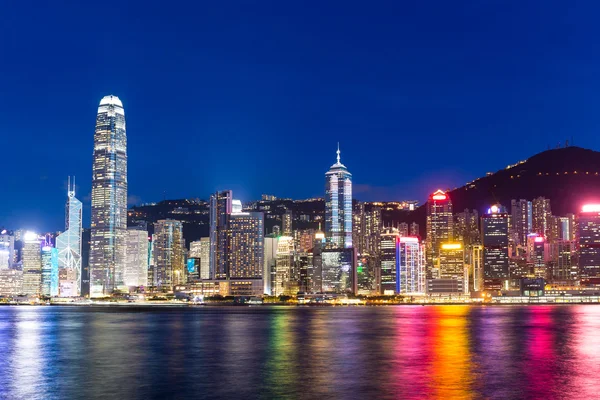 Hong kong stad på natten — Stockfoto