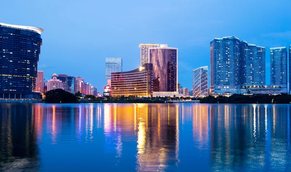 Macau staden på natten — Stockfoto