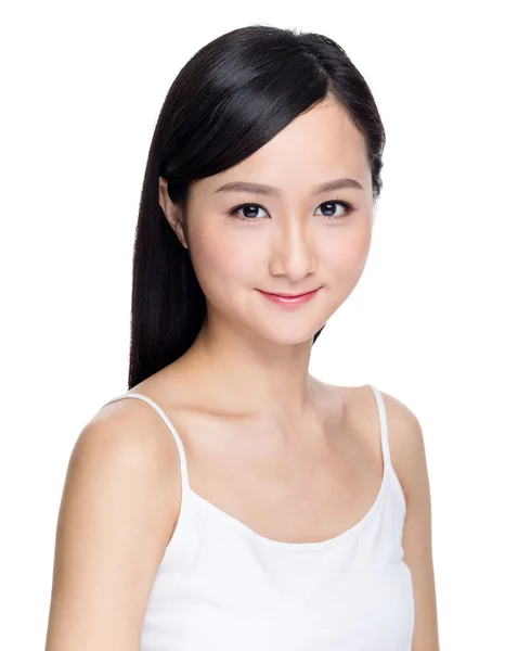 Asiatische schöne Frau mit perfekter Haut — Stockfoto