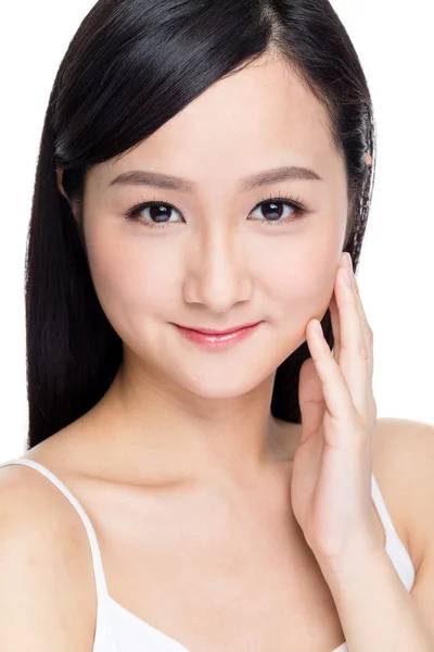 Asiática hermosa mujer con perfecta piel — Foto de Stock