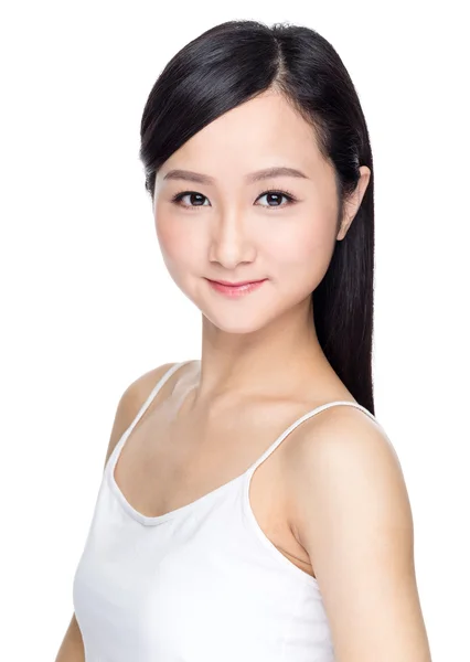 Asiatico bella donna con perfetto pelle — Foto Stock