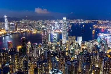 Geceleyin Hong Kong Şehri
