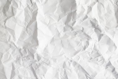 buruşuk beyaz kağıt levha