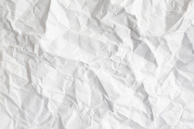 buruşuk beyaz kağıt levha