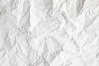 buruşuk beyaz kağıt levha