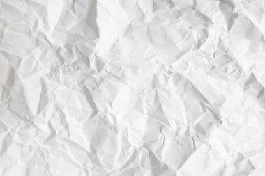 buruşuk beyaz kağıt levha