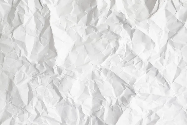 Hoja de papel blanco arrugado — Foto de Stock