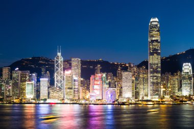 Geceleyin Hong Kong Şehri