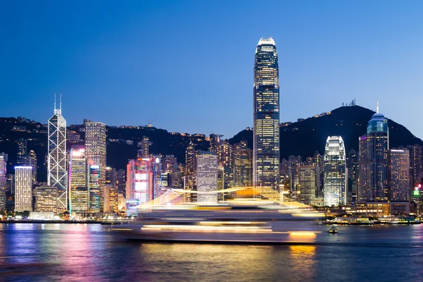 Hong Kong City di notte — Foto Stock