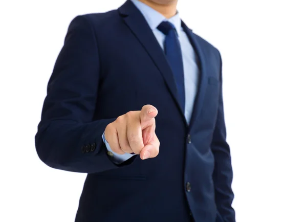 Faceless businessman in blue suit — Stock Photo, Image