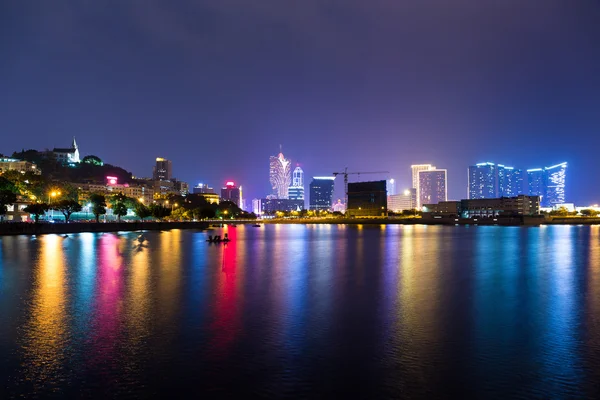 Paisaje urbano de Macao por la noche —  Fotos de Stock