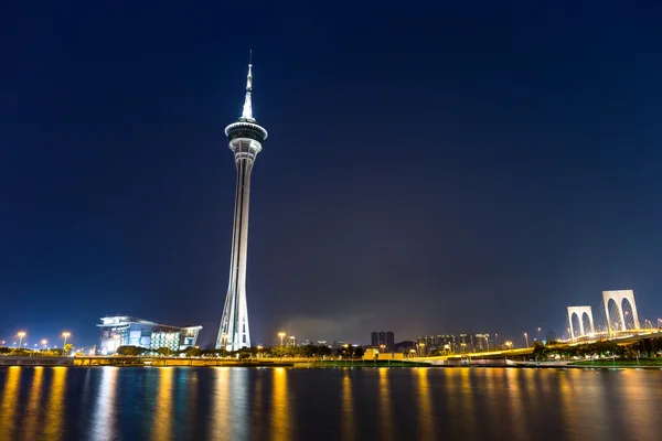 Stadtbild von Macau bei Nacht — Stockfoto