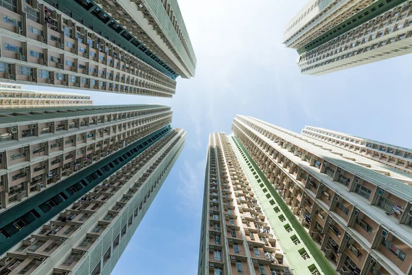 High Skyscrapers on the sky background — Stock Photo, Image