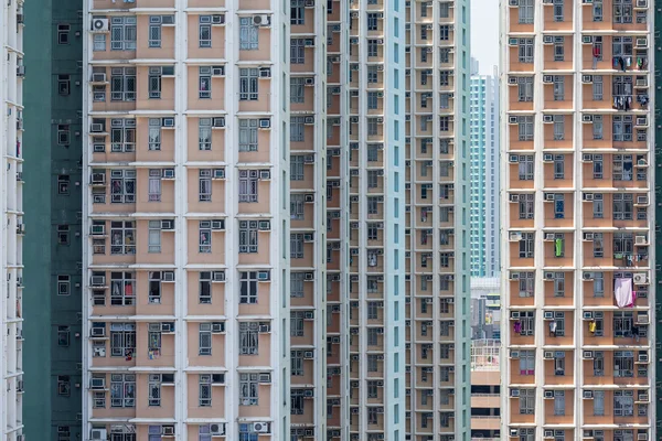 Apartamento edifícios fachada — Fotografia de Stock