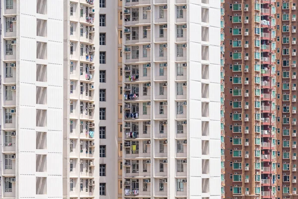 Edificio de fachadas en Hong Kong — Foto de Stock