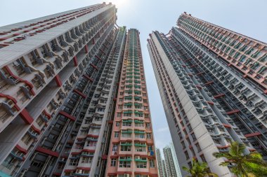 Hong Kong 'da yüksek binalar