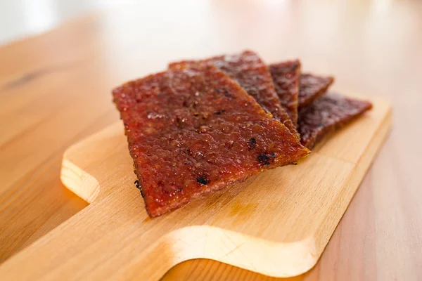 Slices of dried pork — Stock Photo, Image