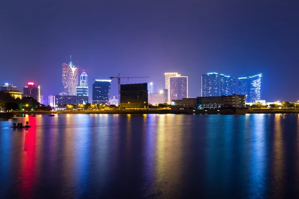 Skyline de la ville de Macao la nuit — Photo