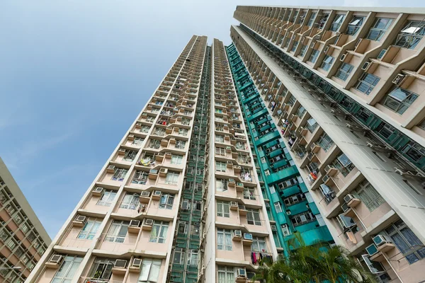 Apartment buildings from low angle — Stock Photo, Image