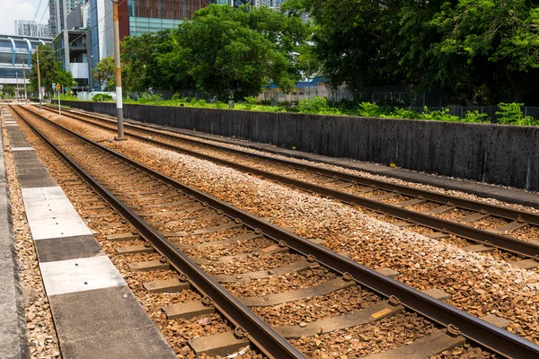 Empty railroad track — Stock Photo, Image