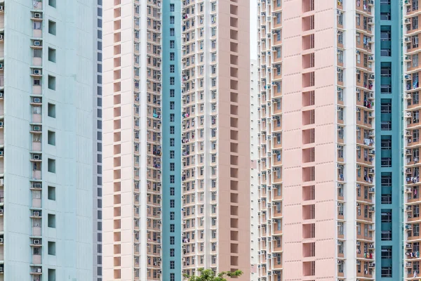 Fachada edifícios residenciais — Fotografia de Stock